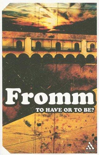 To Have or to Be? Erich Fromm Book Cover
