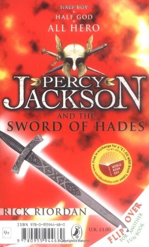 Percy Jackson and the Sword of Hades; Horrible Histories - Groovy Greeks Rick Riordan Book Cover