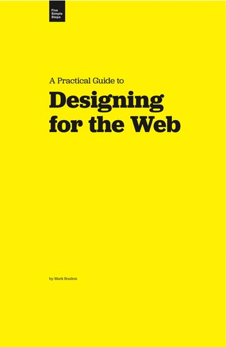 A Practical Guide to Designing for the Web Mark Boulton Book Cover