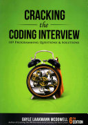 Cracking the Coding Interview Gayle Laakmann McDowell Book Cover