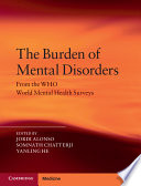 Burden of Mental Disorders Jordi Alonso Book Cover