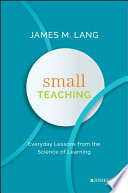 Small Teaching James M. Lang Book Cover