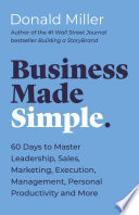 Business Made Simple Donald Miller Book Cover