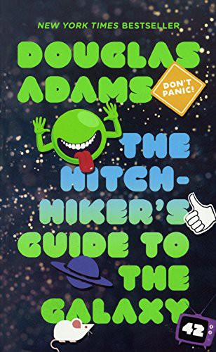 The Hitchhiker's Guide To The Galaxy Douglas Adams Book Cover