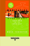 Meditation in a New York Minute Mark Thornton Book Cover