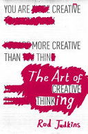 The Art of Creative Thinking Rod Judkins Book Cover