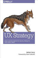 UX Strategy Jaime Levy Book Cover