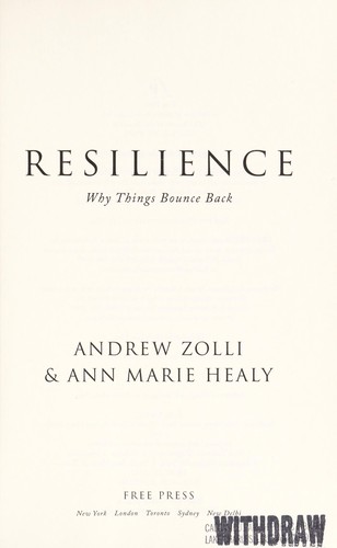 Resilience Andrew Zolli Book Cover