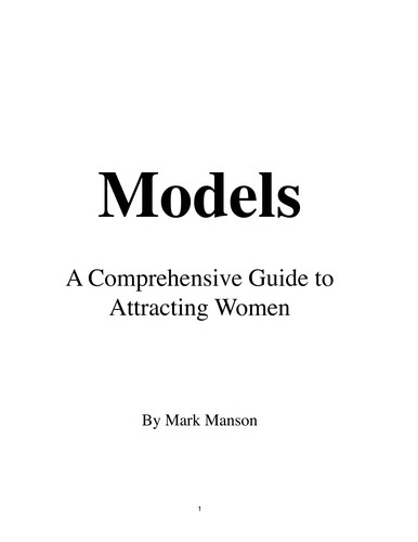 Models Mark Manson Book Cover