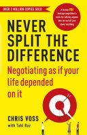 Never Split the Difference Chris Voss Book Cover