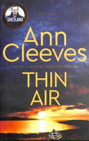 Thin Air Ann Cleeves Book Cover