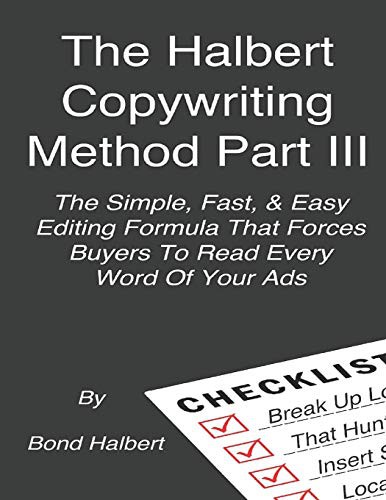 The Halbert Copywriting Method Part III Bond Halbert Book Cover