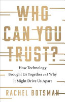 Who Can You Trust? Rachel Botsman Book Cover