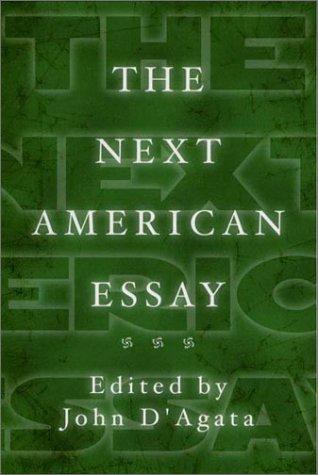 The Next American Essay John D'Agata Book Cover