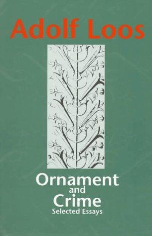 Ornament and Crime Adolf Loos Book Cover