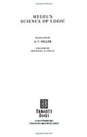 Hegel's Science of Logic Arnold V. Miller Book Cover