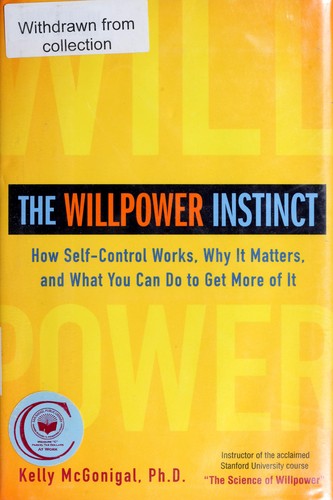 The Willpower Instinct Kelly McGonigal Book Cover