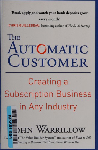 The Automatic Customer John Warrillow Book Cover