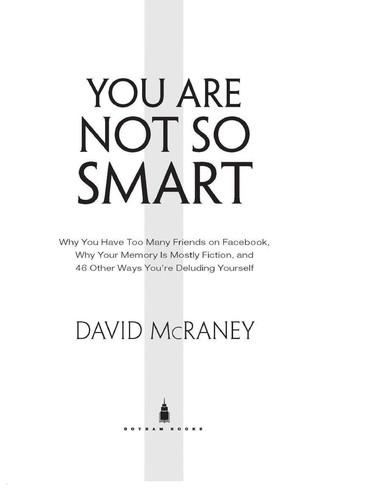 You Are Not So Smart David McRaney Book Cover