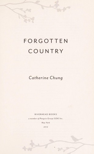 Forgotten Country Catherine Chung Book Cover