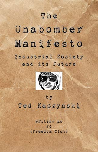 The Unabomber Manifesto Theodore Kaczynski Book Cover