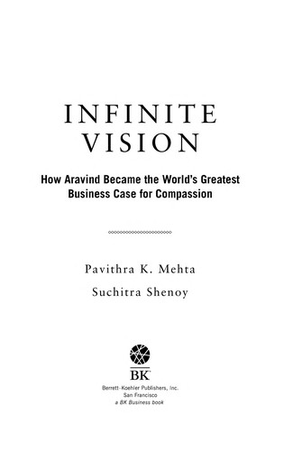 Infinite Vision Pavithra K. Mehta Book Cover