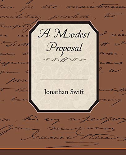 A Modest Proposal Jonathan Swift Book Cover