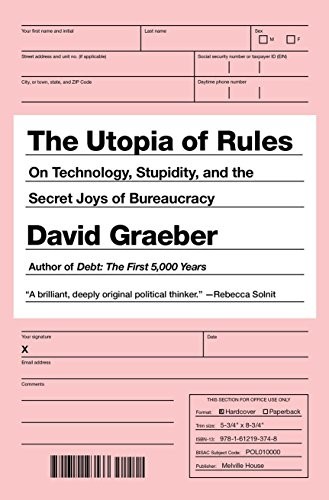 The Utopia of Rules David Graeber Book Cover