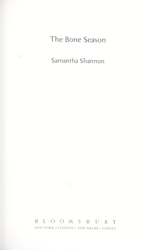 The Bone Season Samantha Shannon Book Cover