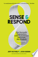 Sense and Respond Jeff Gothelf Book Cover
