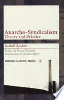 Anarcho-Syndicalism Rudolf Rocker Book Cover