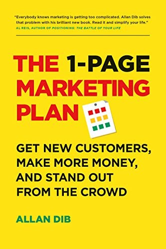 The 1-Page Marketing Plan Allan Dib Book Cover