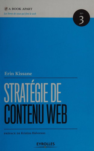 Stratégie De Contenu Web Erin Kissane Book Cover