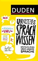 Duden, Unnützes Sprachwissen Anette Auberle Book Cover