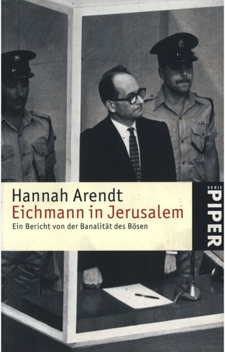 Eichmann in Jerusalem Hannah Arendt Book Cover