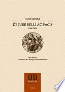 De Jure Belli Ac Pacis Libri Tres Hugo Grotius Book Cover