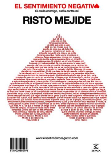 El Sentimiento Negativo Risto Mejide Book Cover
