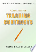 Guidelines for Teaching Contracts Janine Bray-Mueller Book Cover