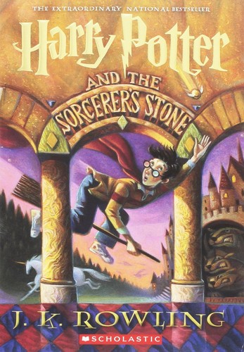 Harry Potter and the sorcerer's stone J. K. Rowling Book Cover