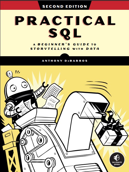 Practical SQL, 2nd Edition Anthony DeBarros Book Cover