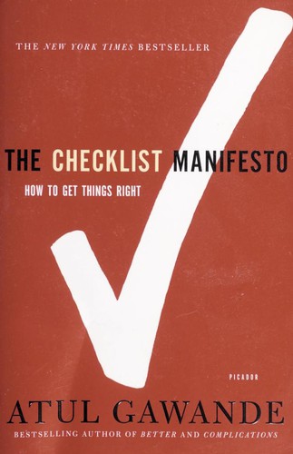 The Checklist Manifesto Atul Gawande Book Cover